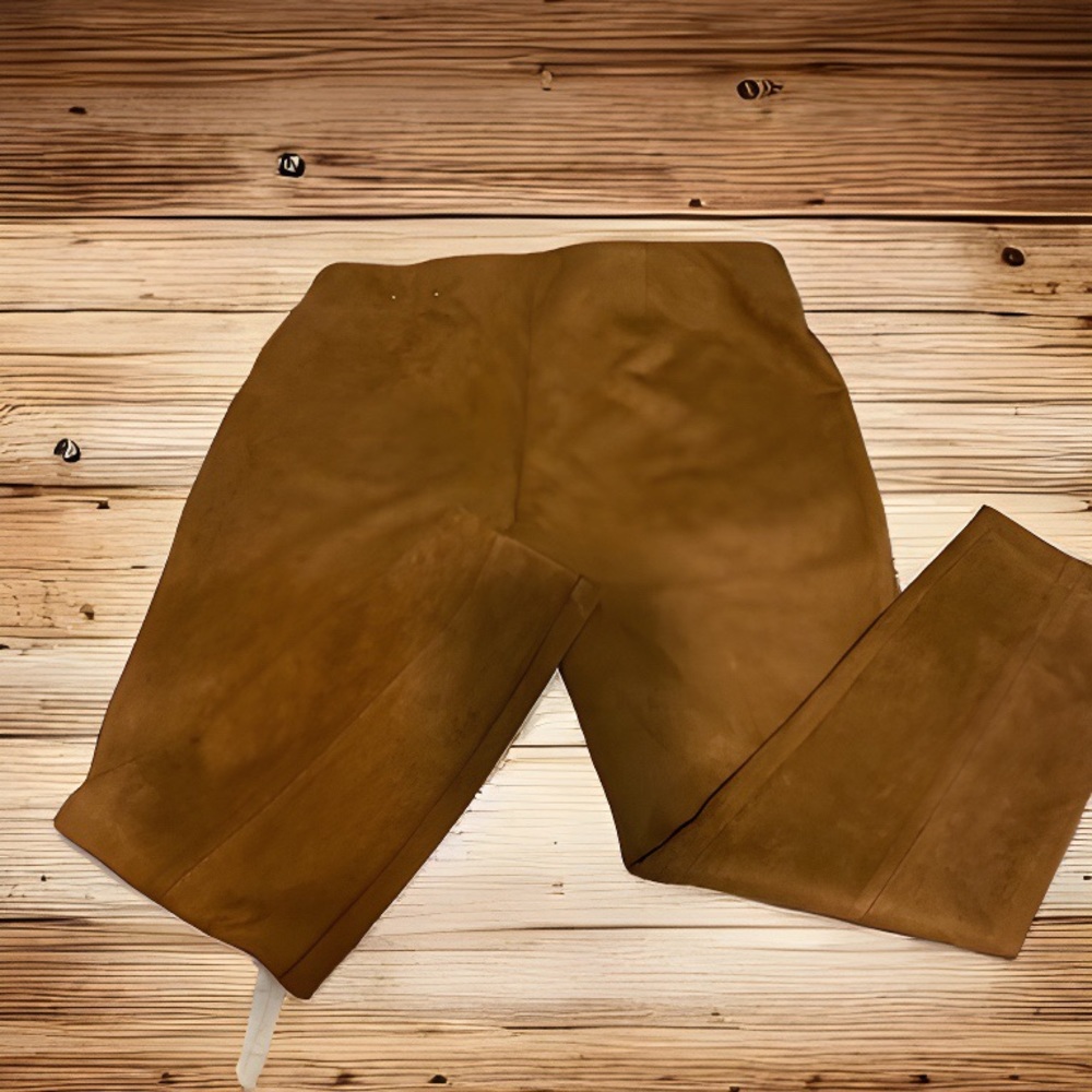 Suede legging/camel